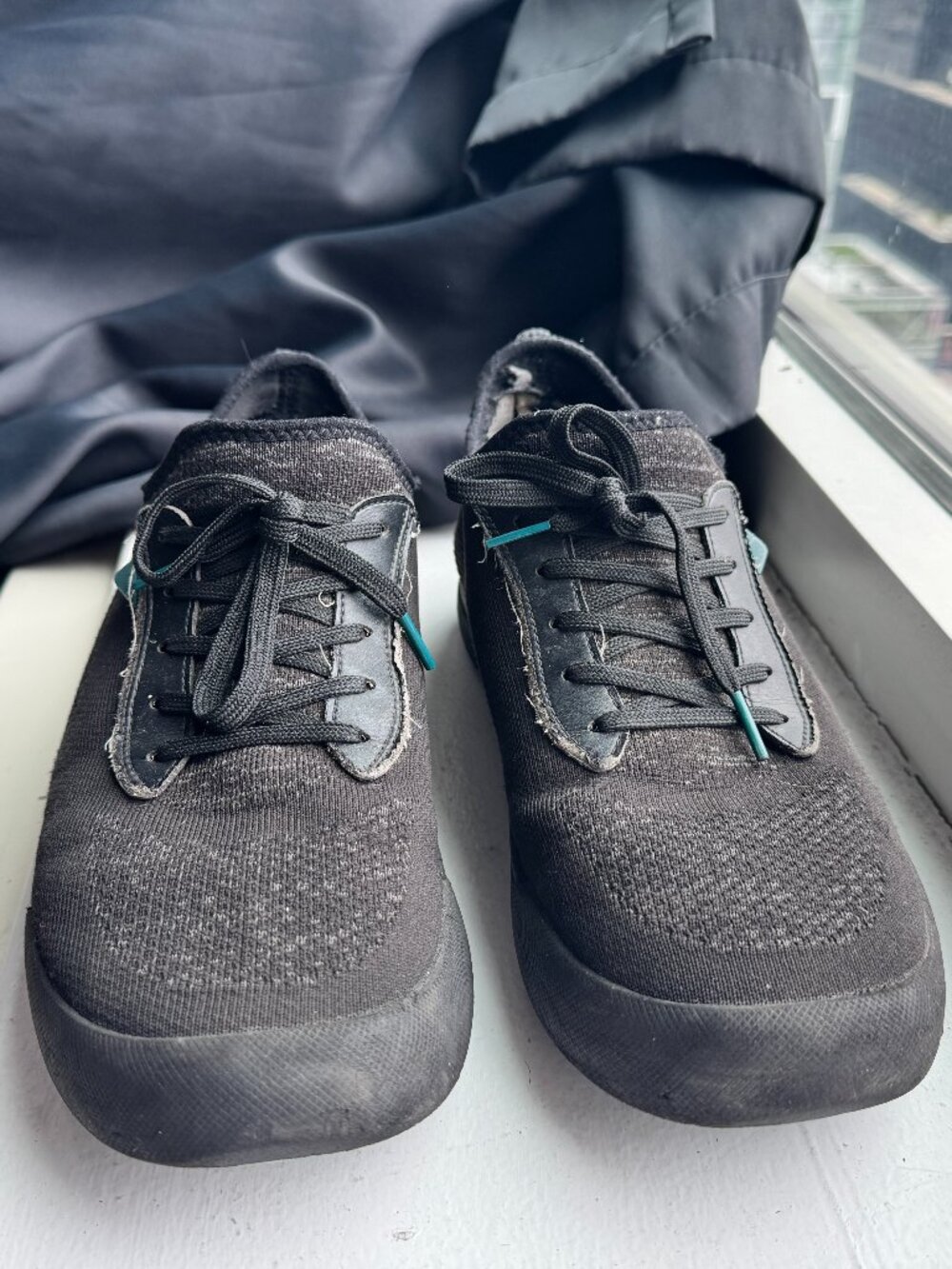 Vessi Weekend Mens Size 11 Black Shoes Waterproof Knit Lace Up Casual Sneakers